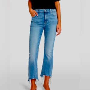 7 for All Mankind Women’s High Rise Cropped Kick Flare Jeans Size 26